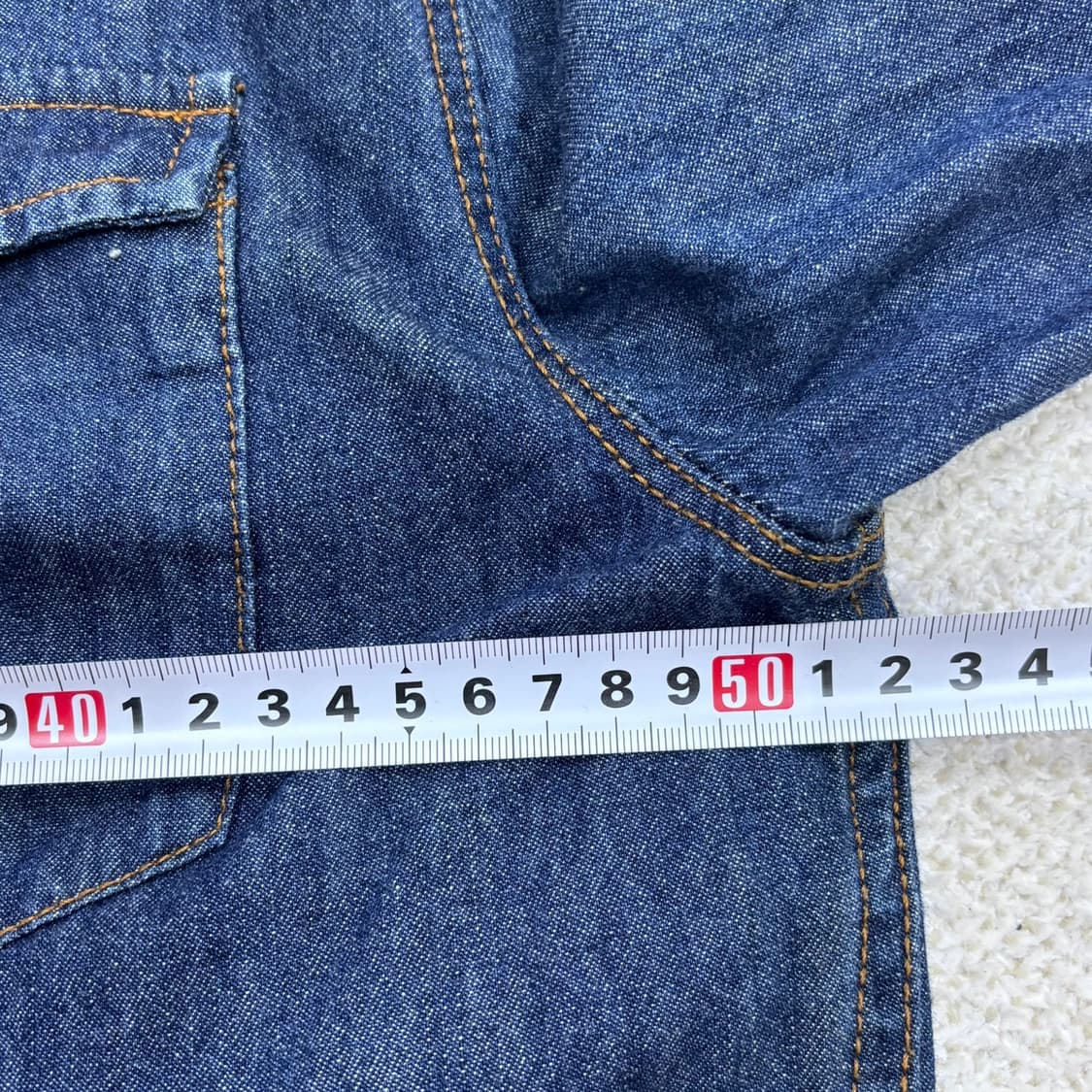 L 자라맨 슬림핏 웨스턴 데님 셔츠 0319E 상품이미지7