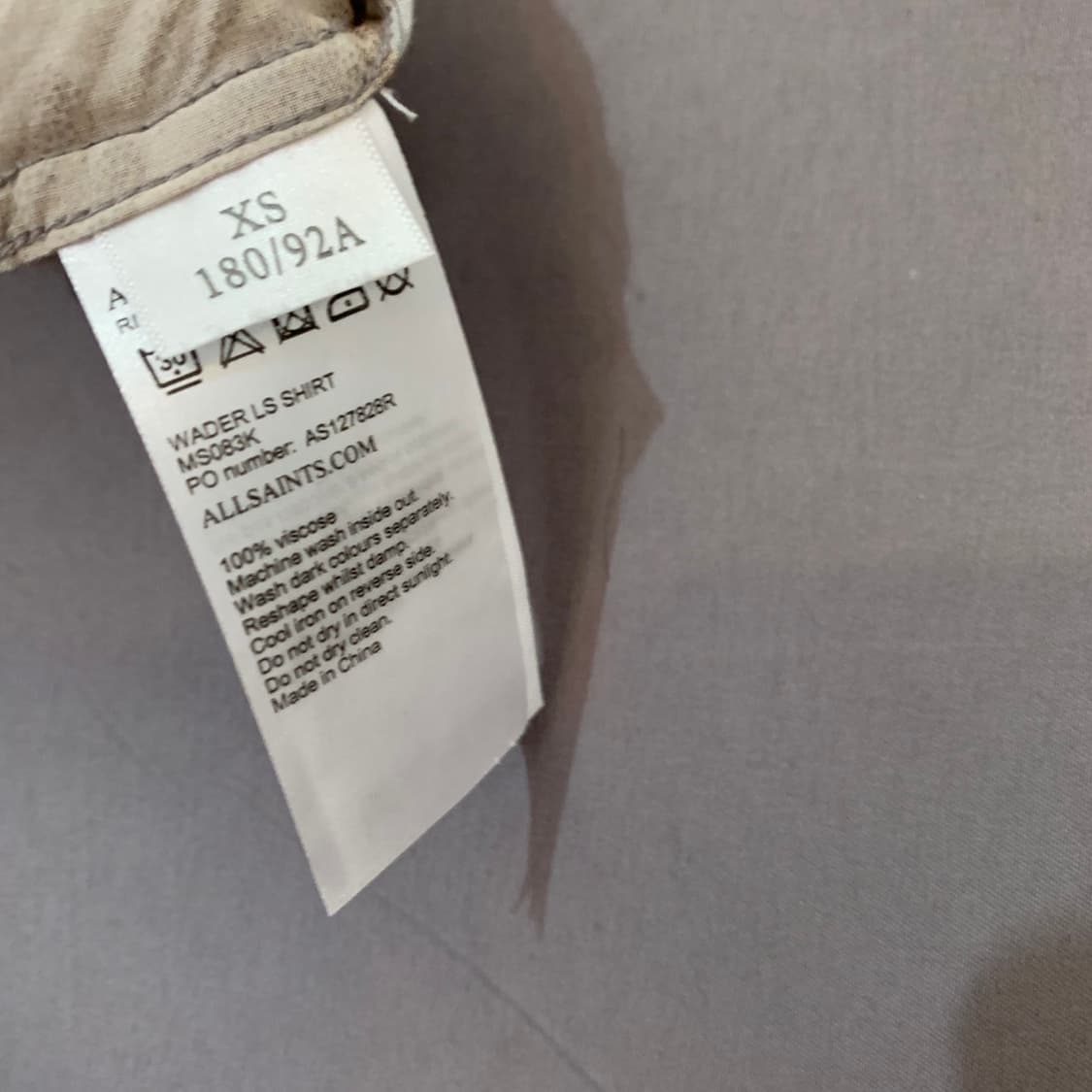 S 올세인츠 하와이안 웨이더 오버핏 긴팔 셔츠 남방 상품이미지6