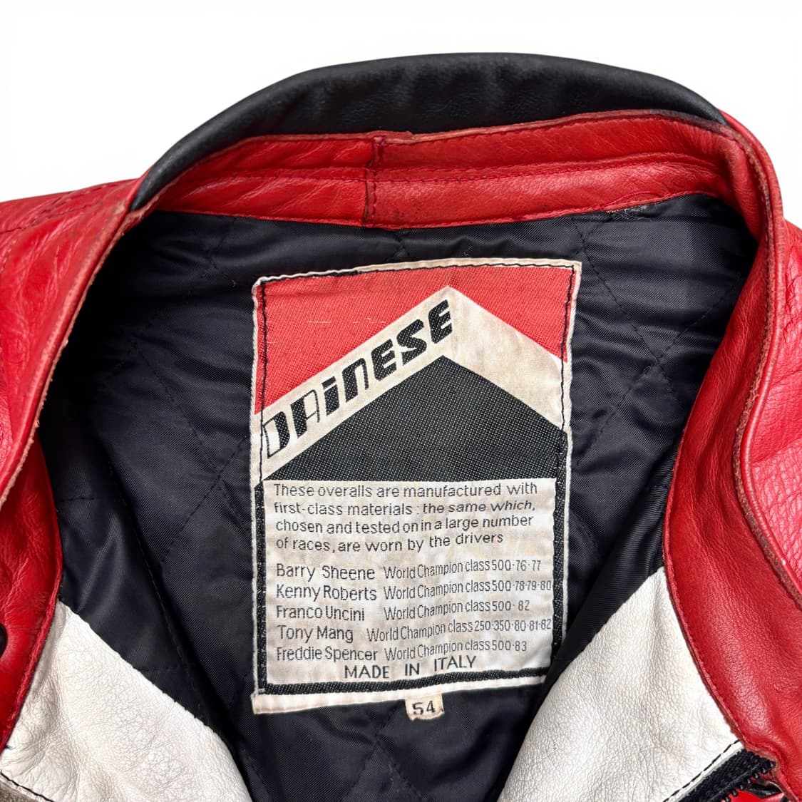 80's 다이네즈 레더 바이커 자켓 상품이미지10