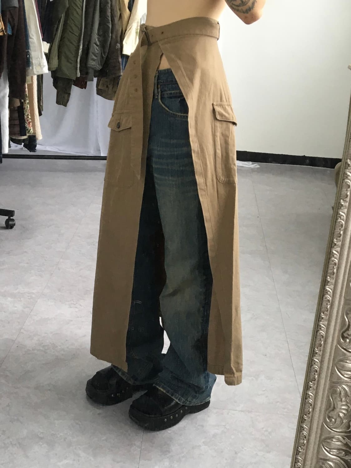 Back number layered skirt 상품이미지8