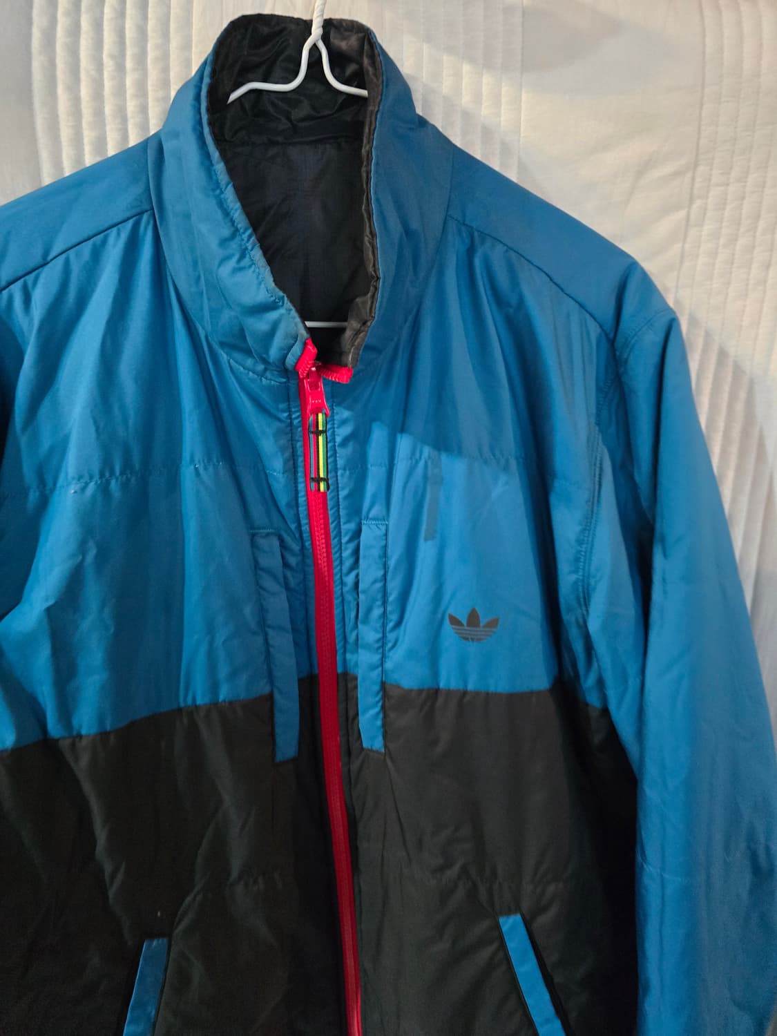 아디다스 블루/블랙 바람막이 점퍼 상품이미지1