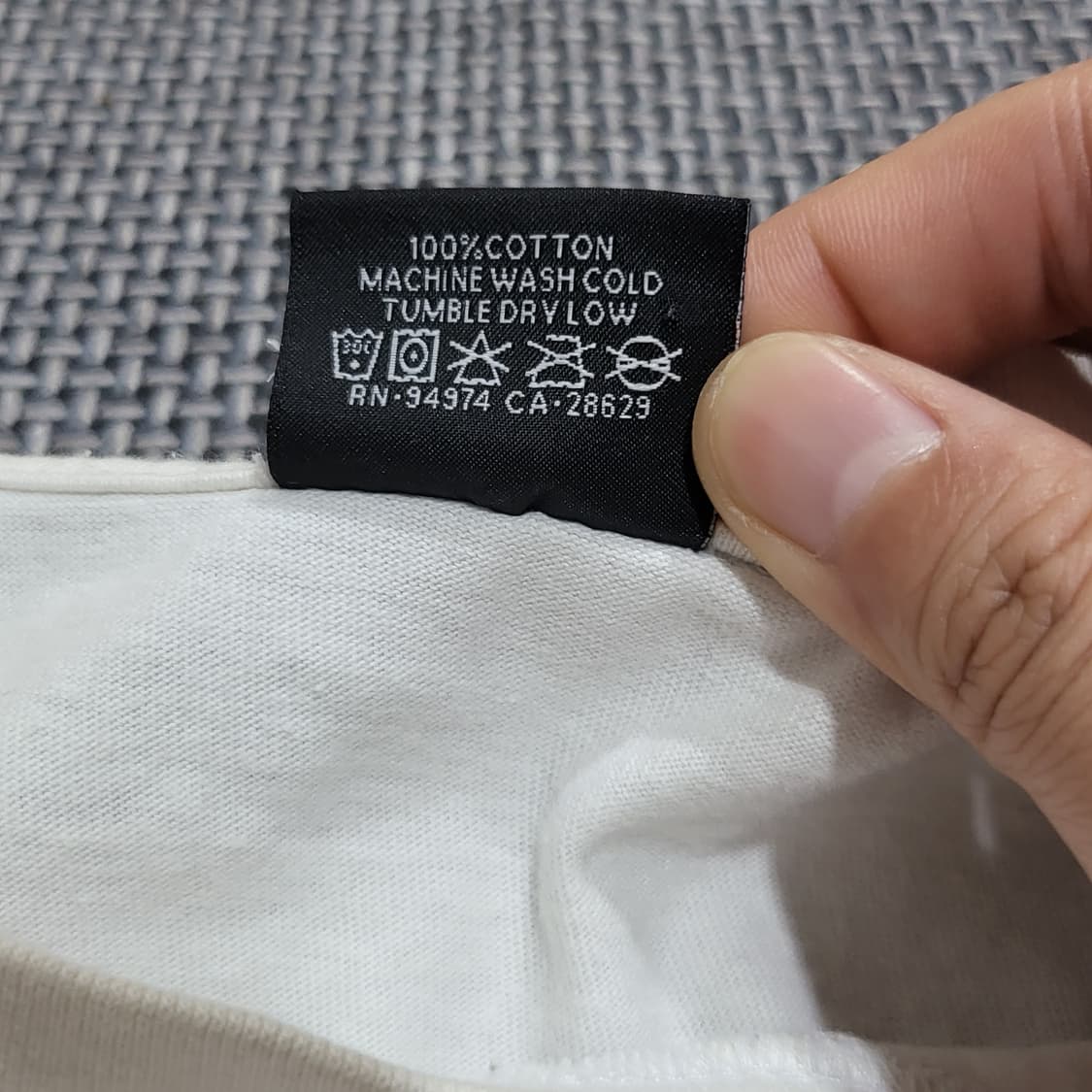 stussy 스투시 베이직 로고 화이트 반팔 티셔츠 (L) 상품이미지5
