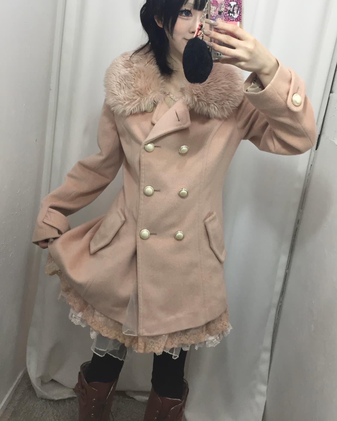 핑크小女 갸루코트🩷 상품이미지4