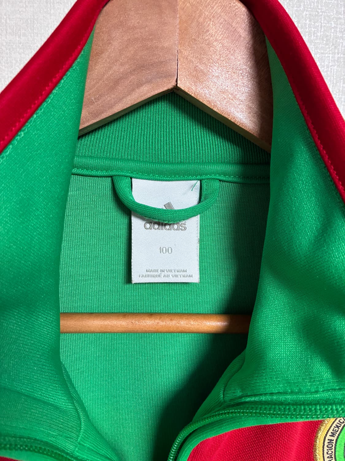 빈티지 아디다스 멕시코 져지 그린 L 상품이미지3