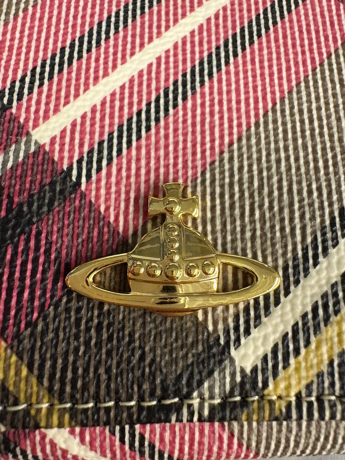 비비안웨스트우드 티탄체크 지갑 상품이미지3