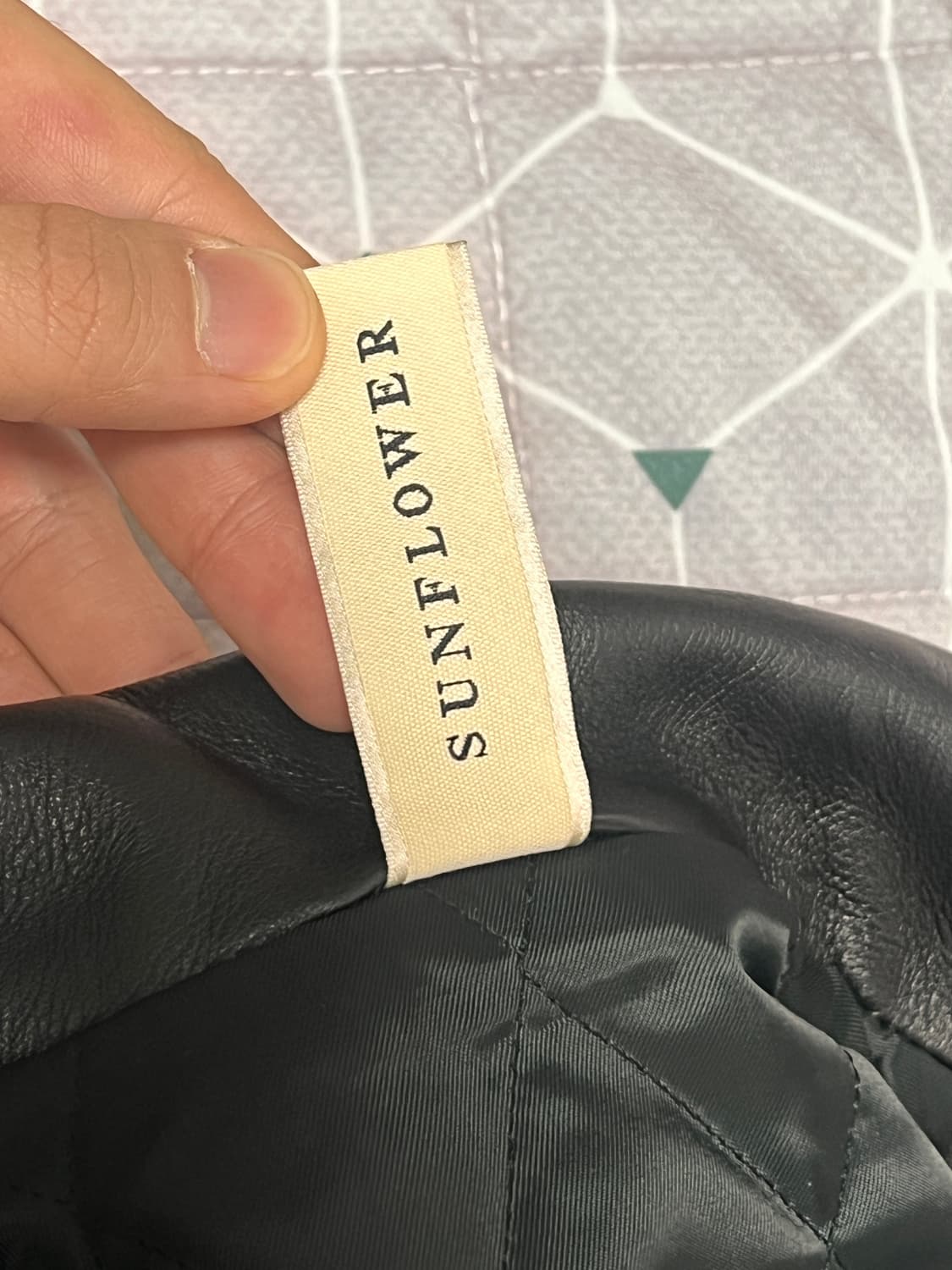 선플라워 90‘s 레더 봄버 46 상품이미지6