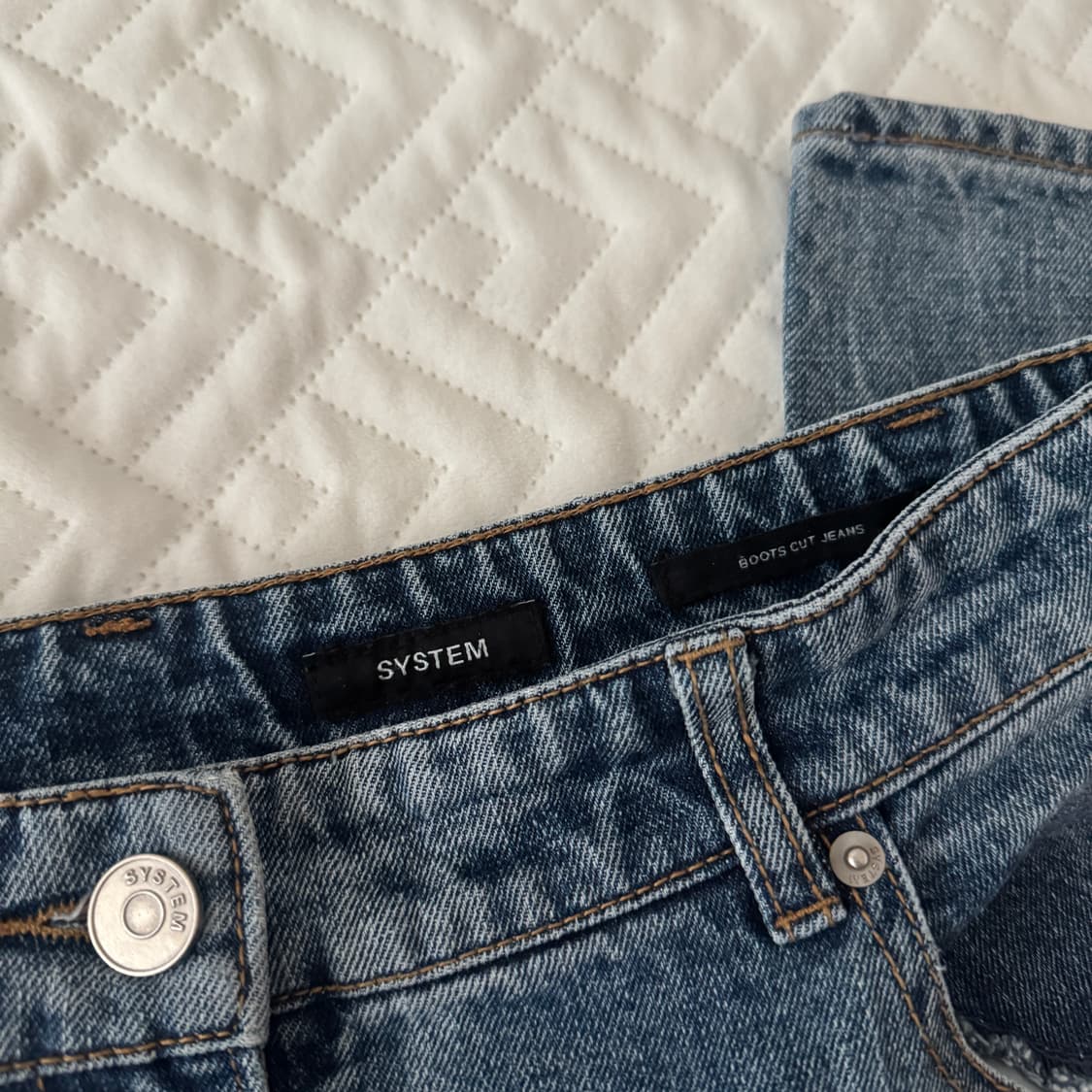 한섬 시스템 SYSTEM 데님 와이드팬츠 상품이미지5