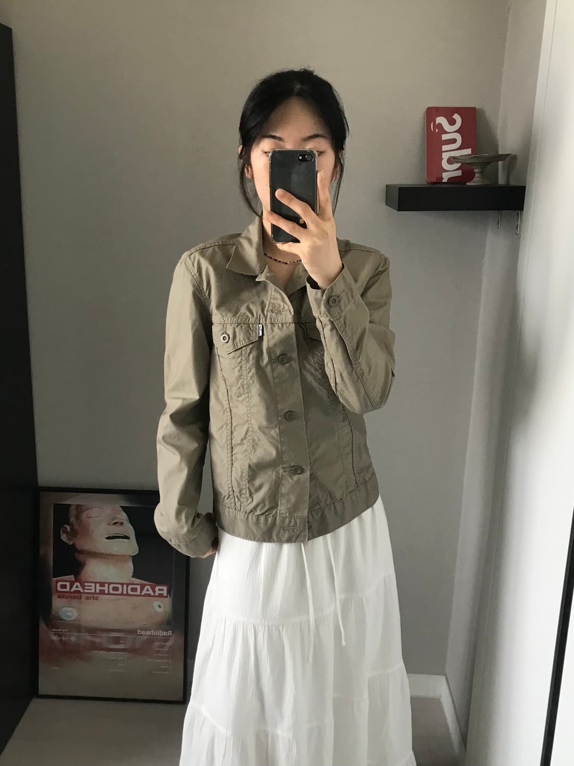 리바이스 베이지 트러커 셔츠 자켓 상품이미지3