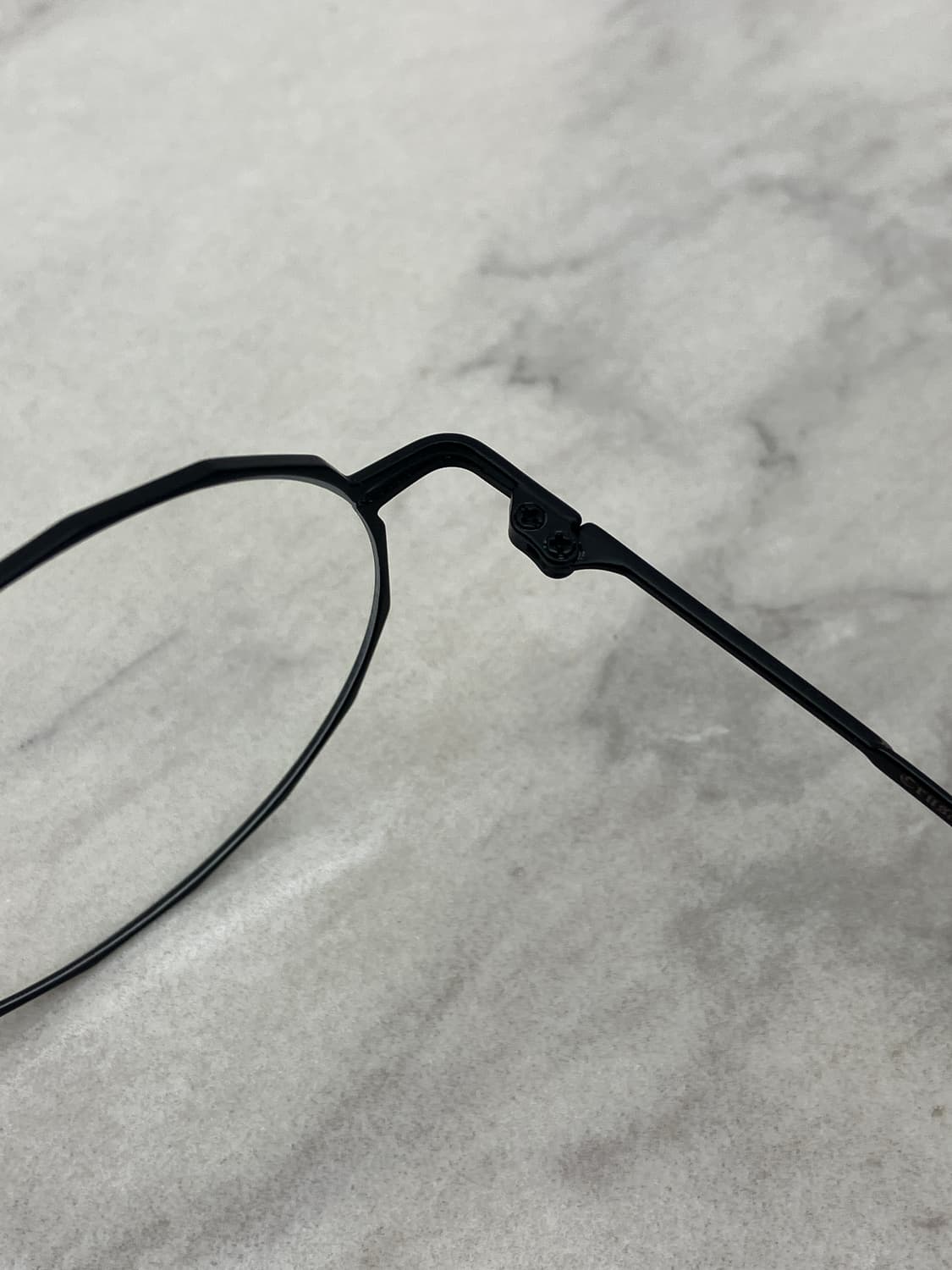 크루세이드 Crusade 블랙 다각 라운드 메탈테 안경 상품이미지3