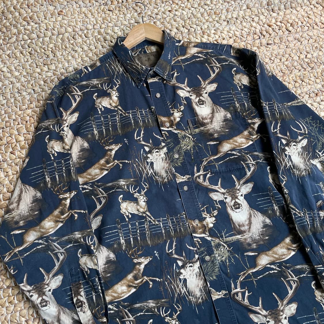 2000s Northriver deer 패턴 셔츠 상품이미지3