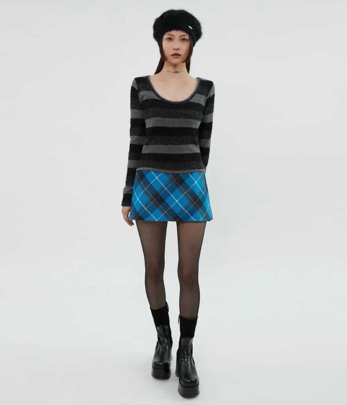 큐리티 C ROUND TOE SHORT BOOTS_BLACK 상품이미지4