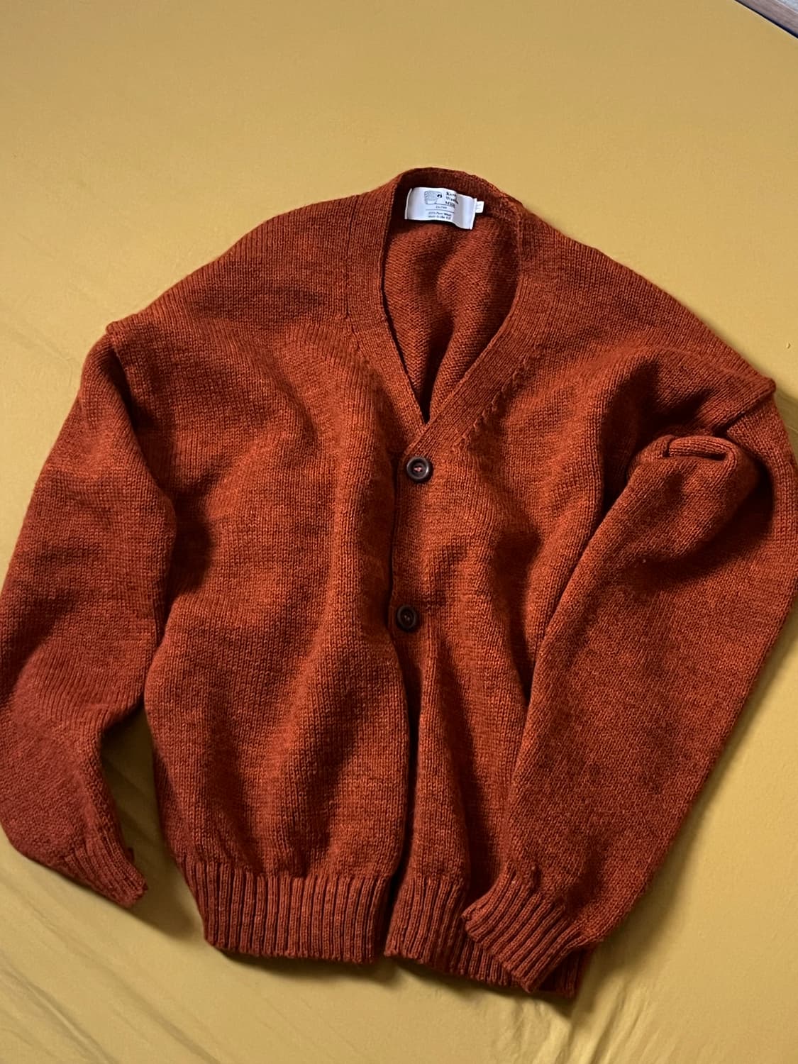 케리울른밀즈 가디건 오렌지 m 상품이미지1