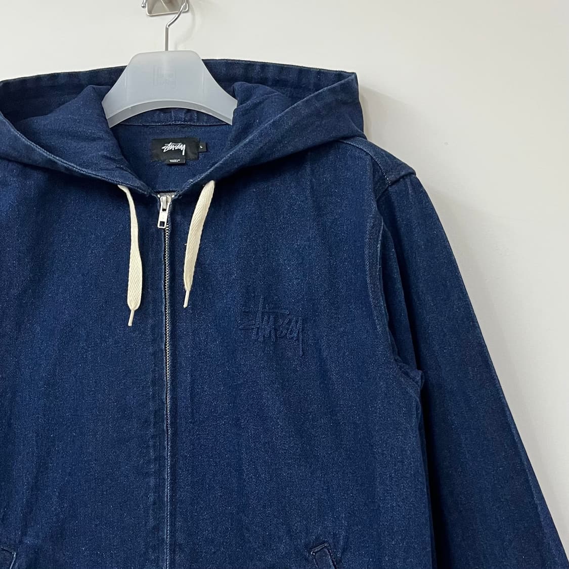 스투시 자수로고 데님 후드 자켓 상품이미지5