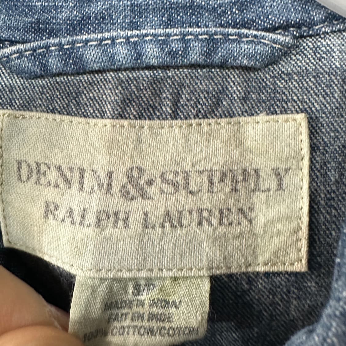 데님앤서플라이 데님 청남방 S 상품이미지3