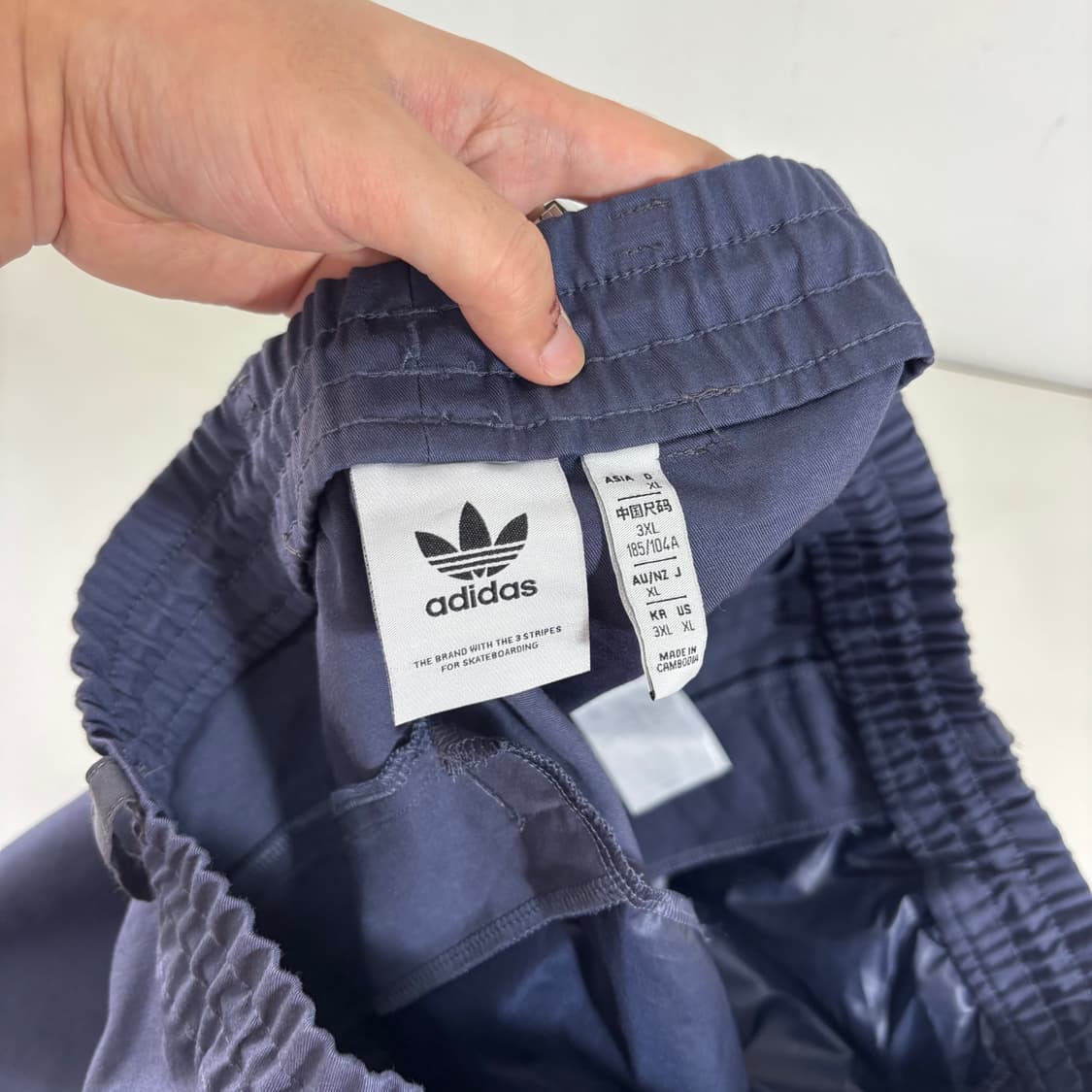 3XL 아디다스오리지날 네이비 레귤러핏 삼선 팬츠 상품이미지5