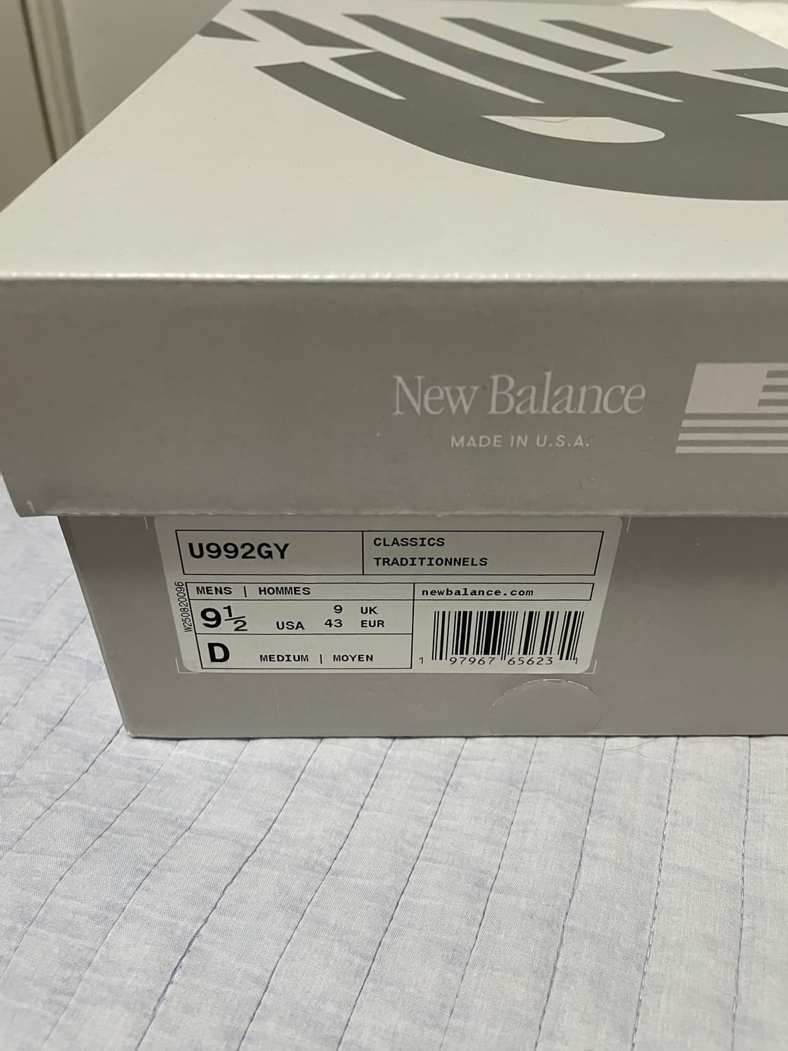 뉴발란스 992 그레이 275 상품이미지1