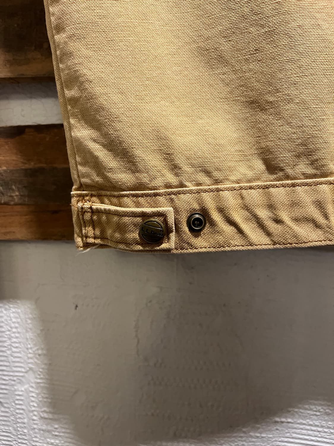 [XL]90's 엘엘빈 USA Made 쉐르파 라이닝 브라운 워크 베스트 상품이미지7