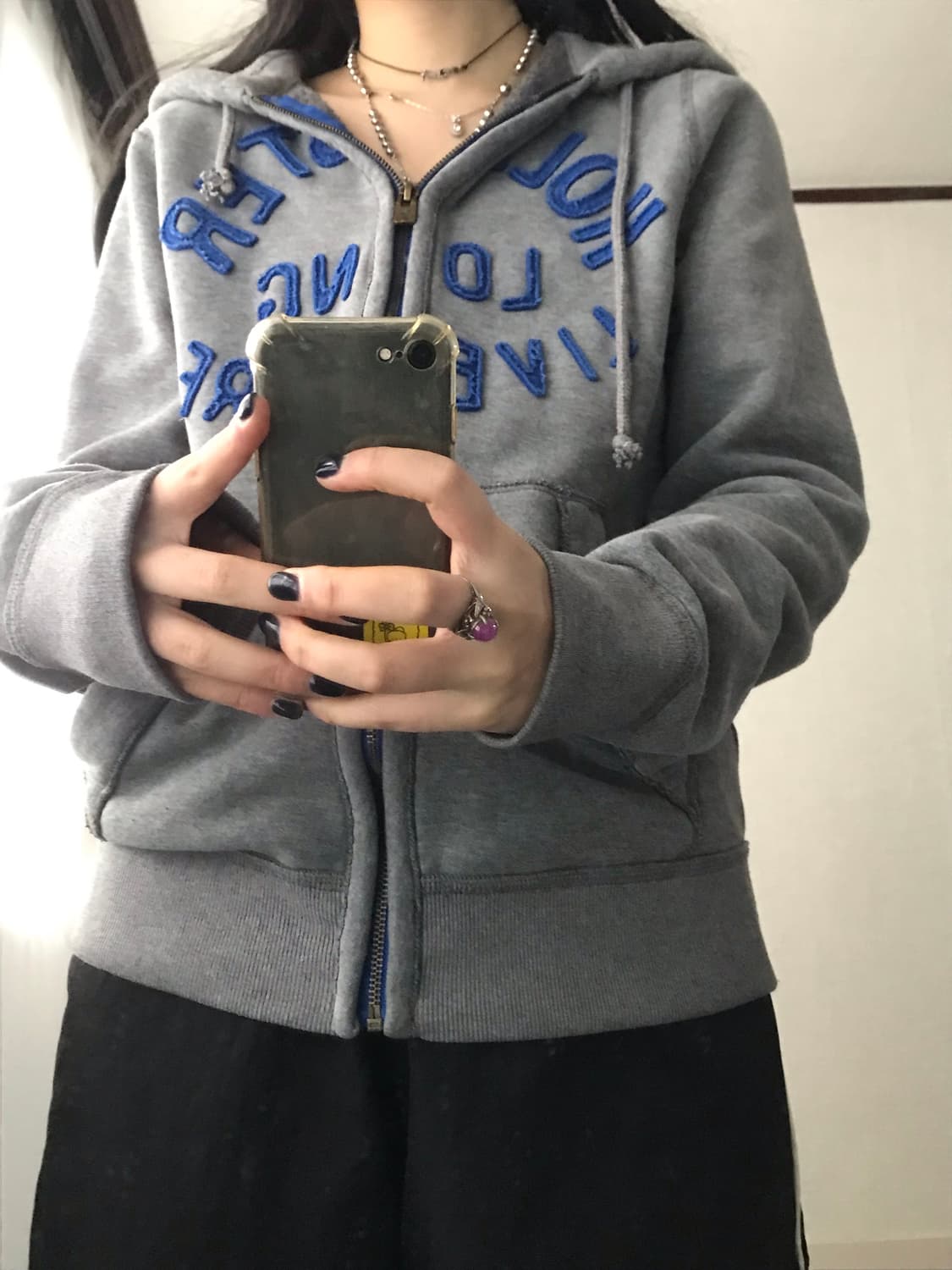 홀리스터 그레이 후드집업 상품이미지1