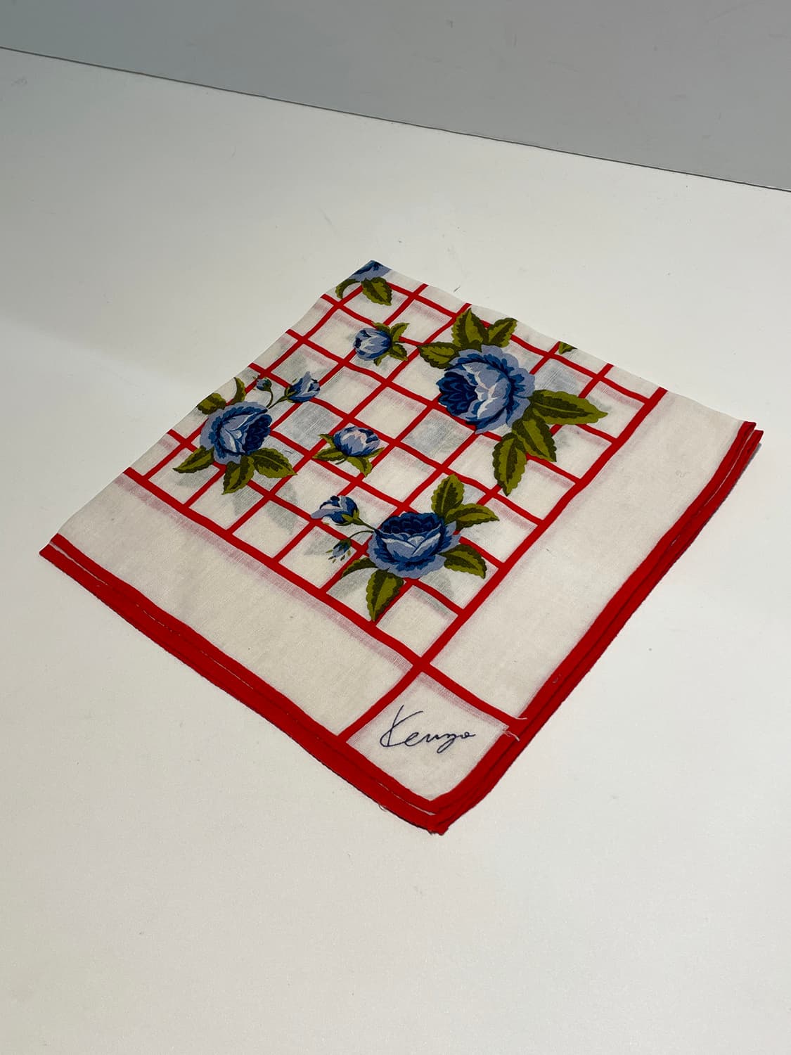 겐조 00s 재팬 플라워 패턴 쁘띠 손수건 A1454 상품이미지3