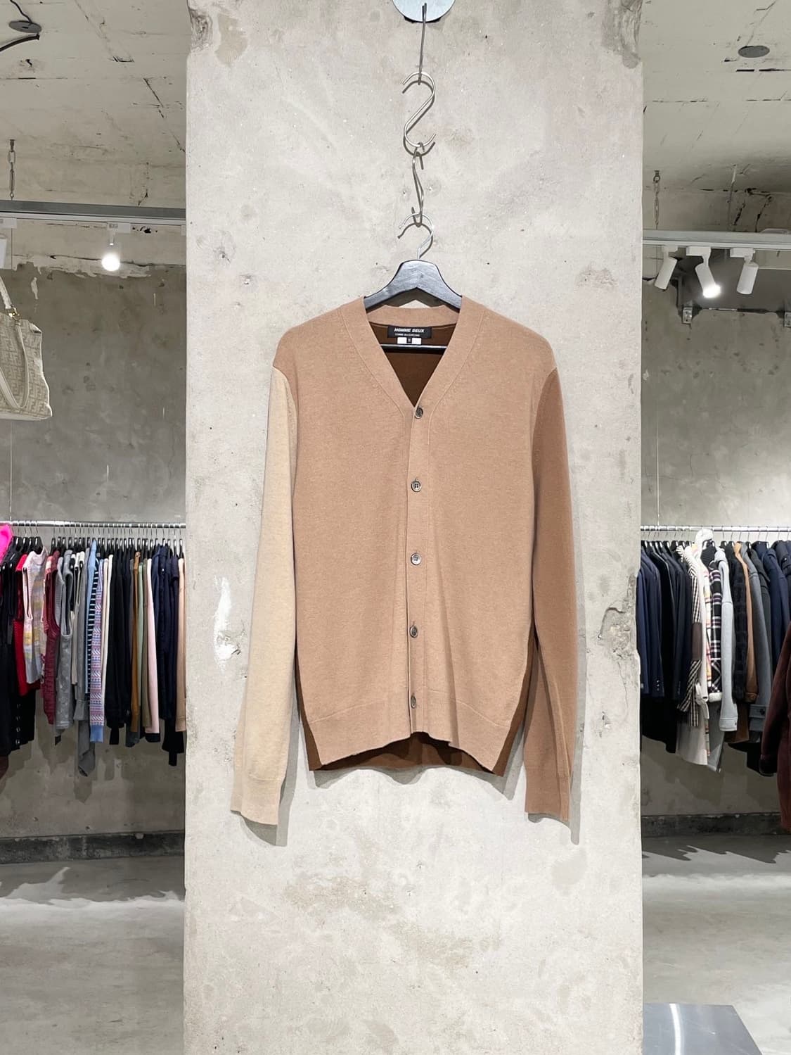 꼼데가르송 옴므 듀스 파트 톤 울 가디건 상품이미지1