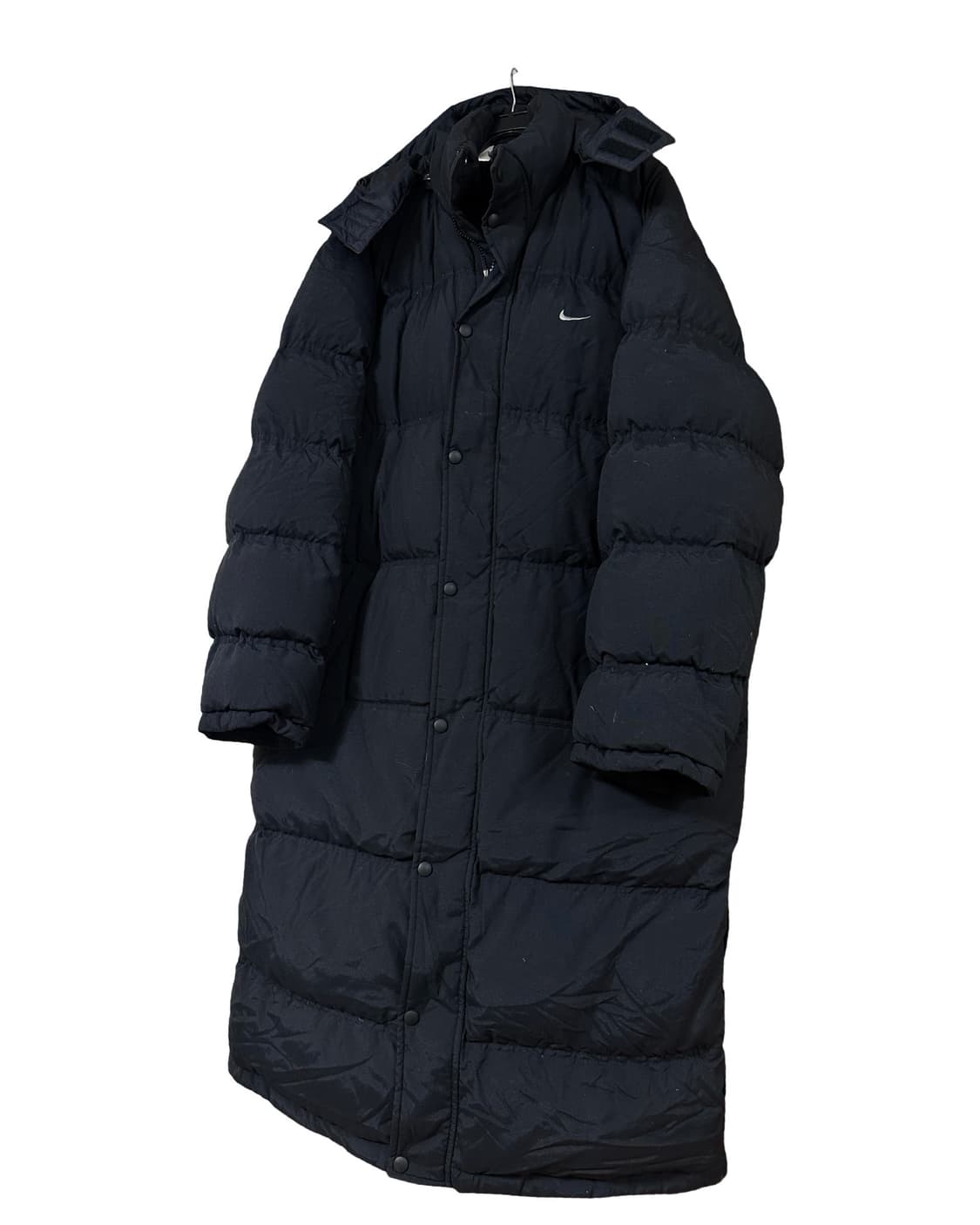 나이키 00s 블랙 립스탑 롱패딩 상품이미지2