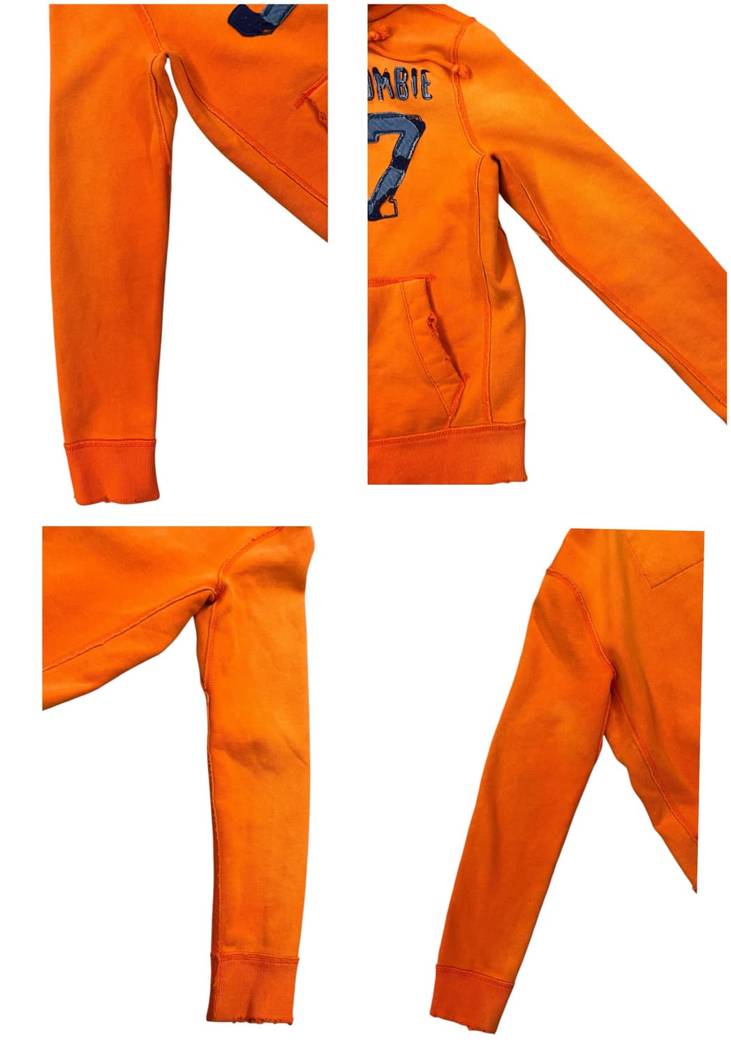 아베크롬비 후드집업 오렌지 M #csz1858 상품이미지9