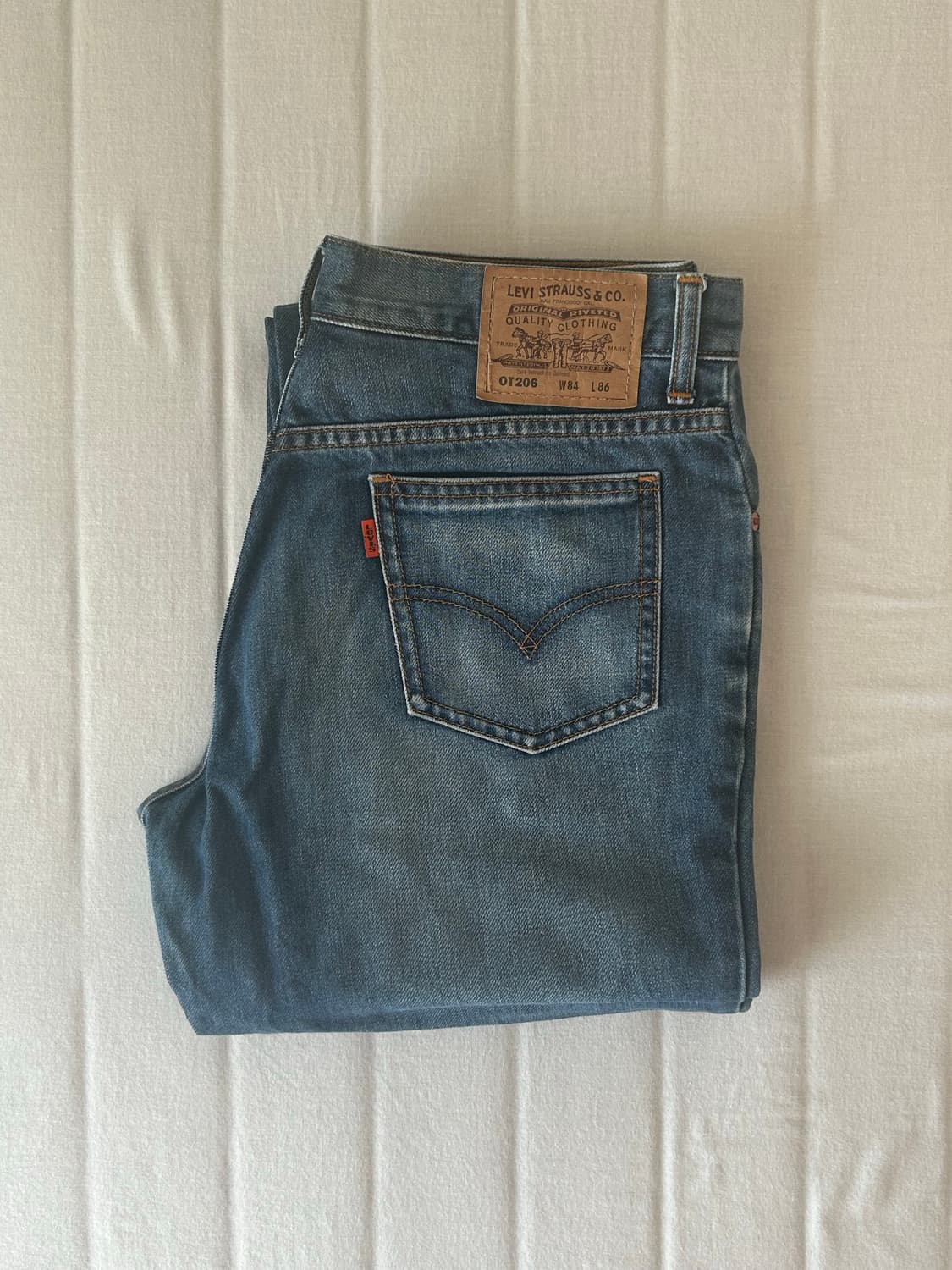 리바이스 오렌지탭 206 빈티지 워싱 데님팬츠 상품이미지1