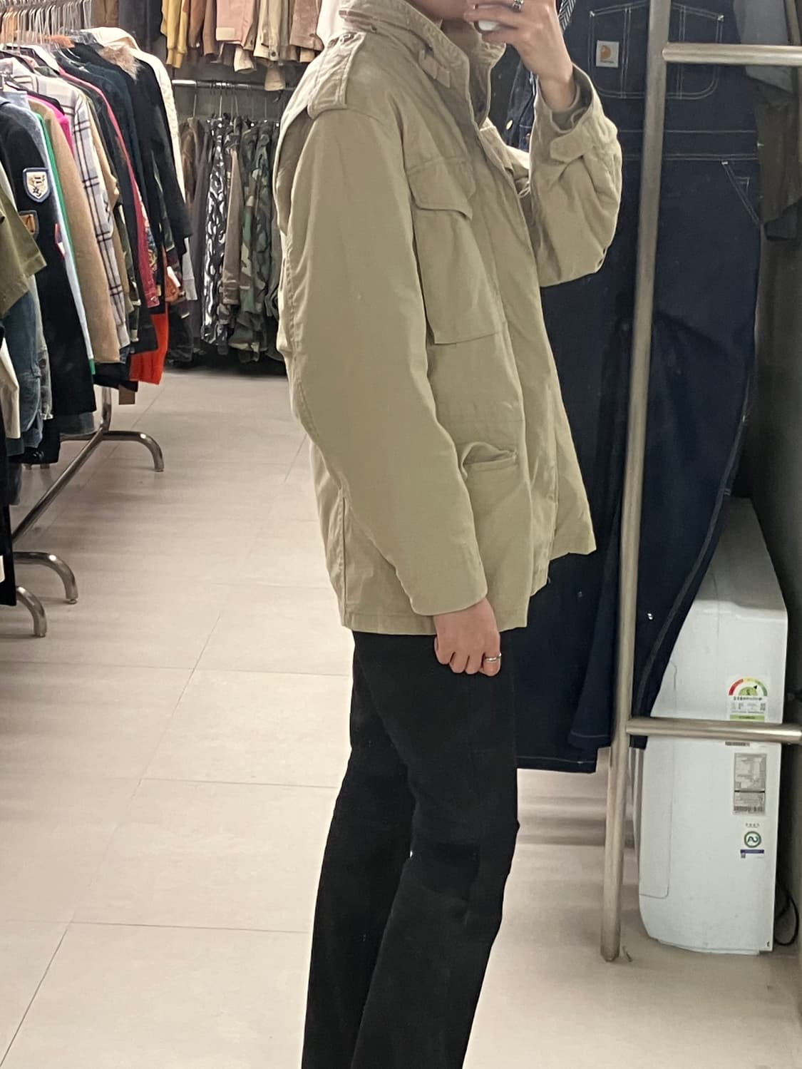 알파인더스트리 베이지 코튼 필드자켓 M 상품이미지9