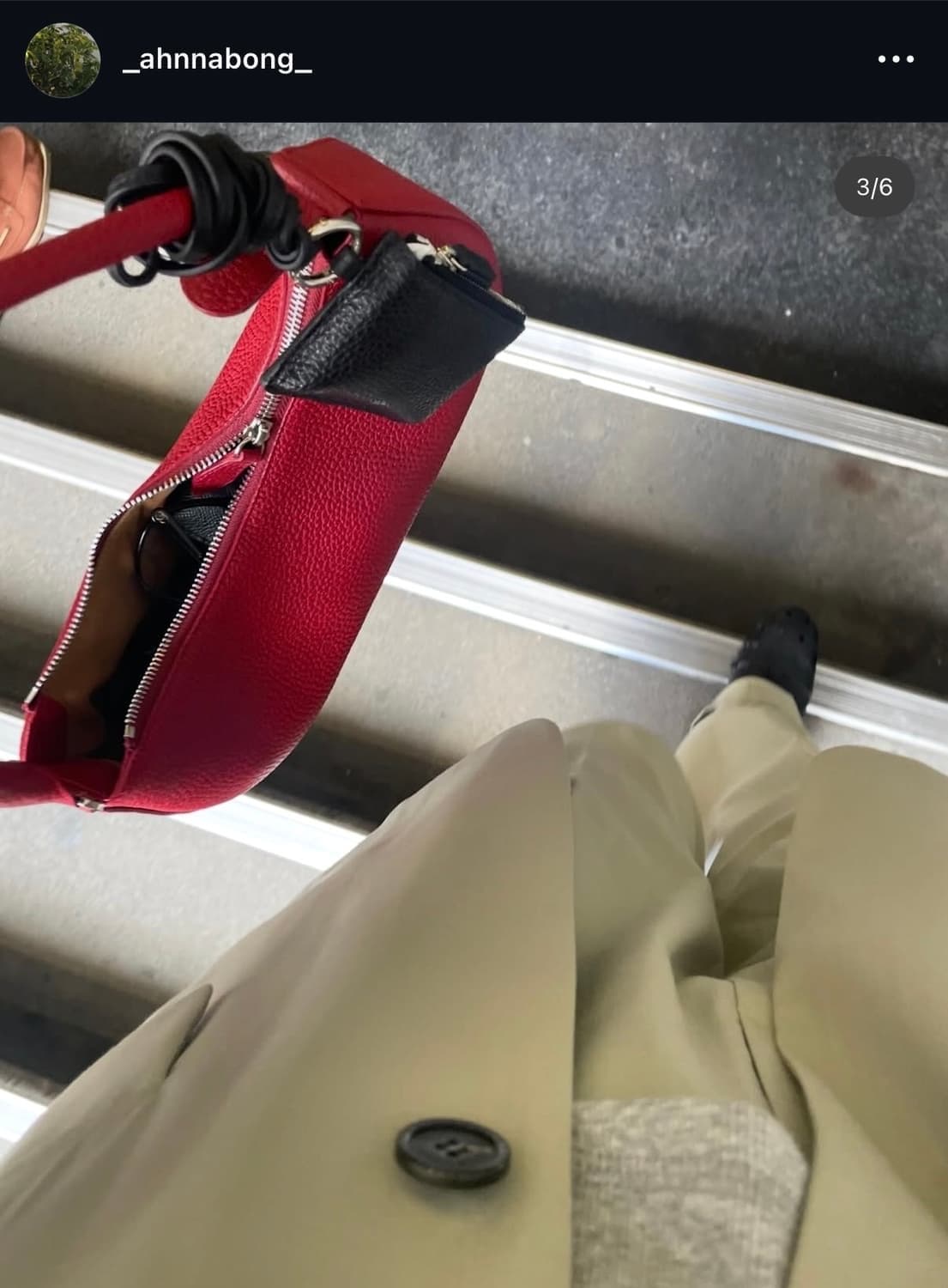 [새상품] 에토스 ETHOS 보트백 BOAT BAG - 레드 상품이미지9