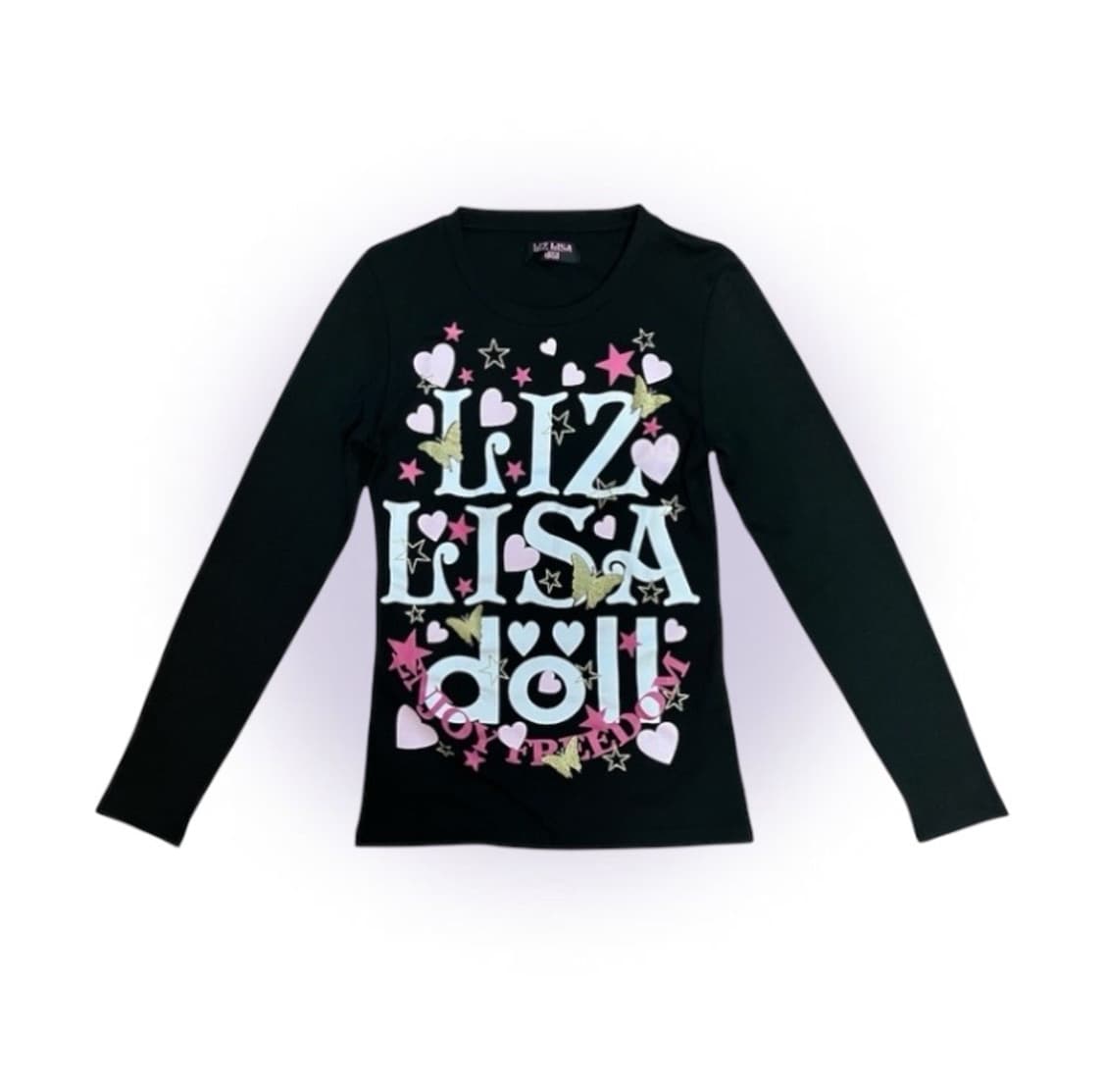 리즈리사 LizLisa 빅 로고 프린팅 티셔츠 갸루 오네히메 상품이미지1