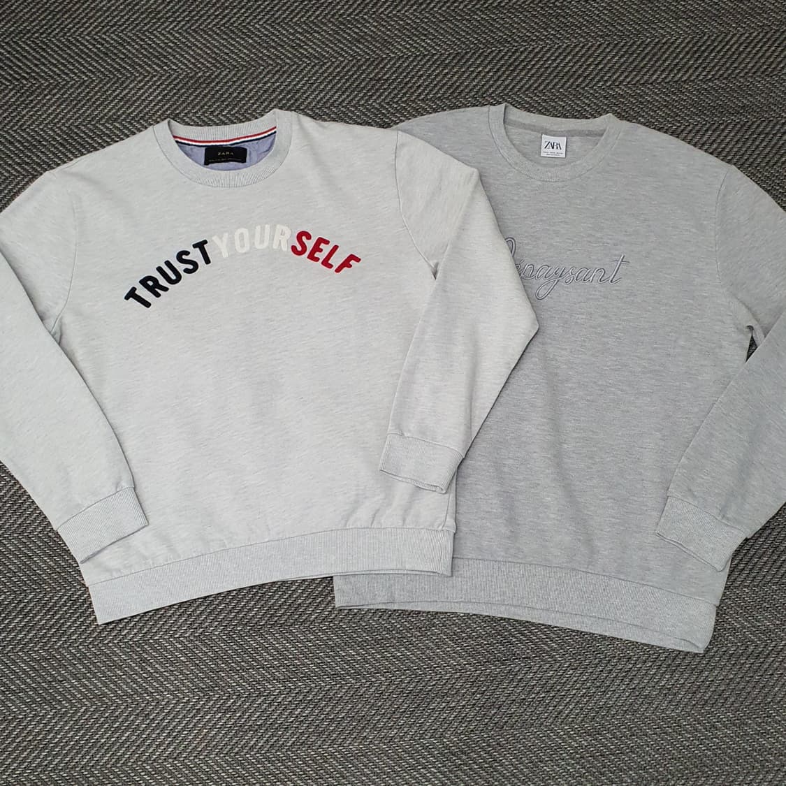 자라 오버핏 맨투맨 남자105 (2벌가격) 상품이미지1