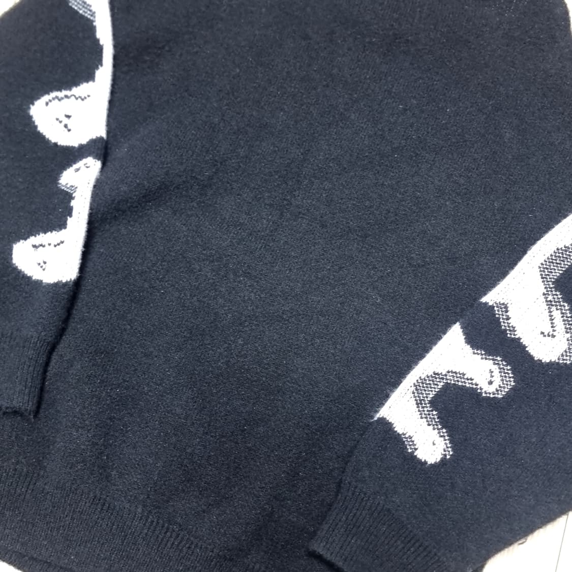 nevstudio 해골 프린팅 니트 블랙 스웨터(100) 상품이미지9