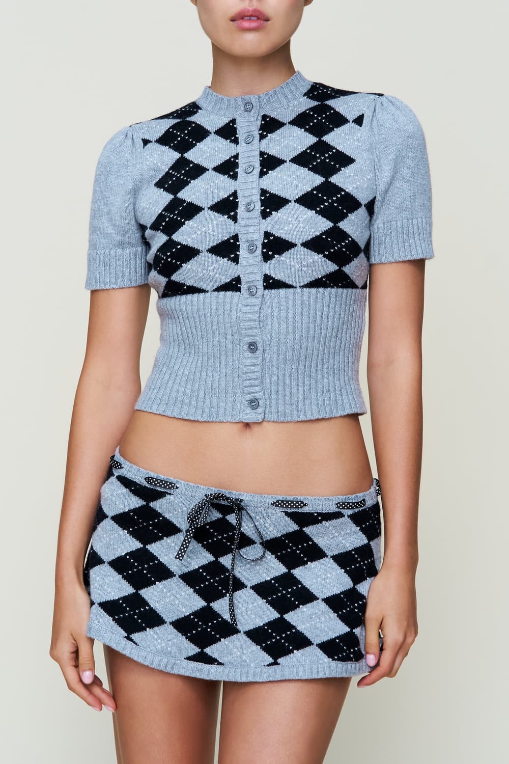 [XS,S]귀조 25fw 아가일 가디건 상품이미지3