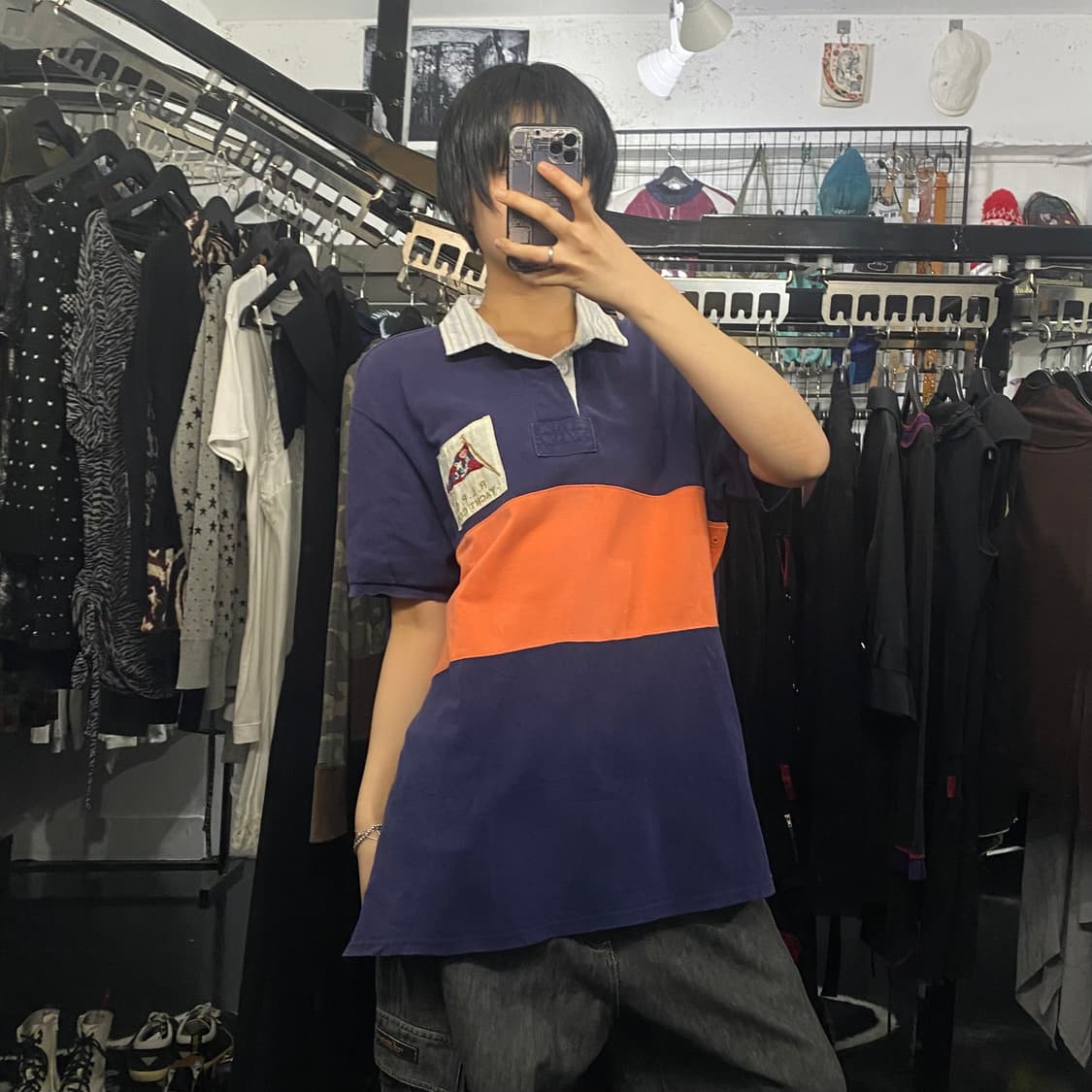 Polo Ralph Lauren 요트클럽 패치 디테일 럭비 반팔 티셔츠 상품이미지9