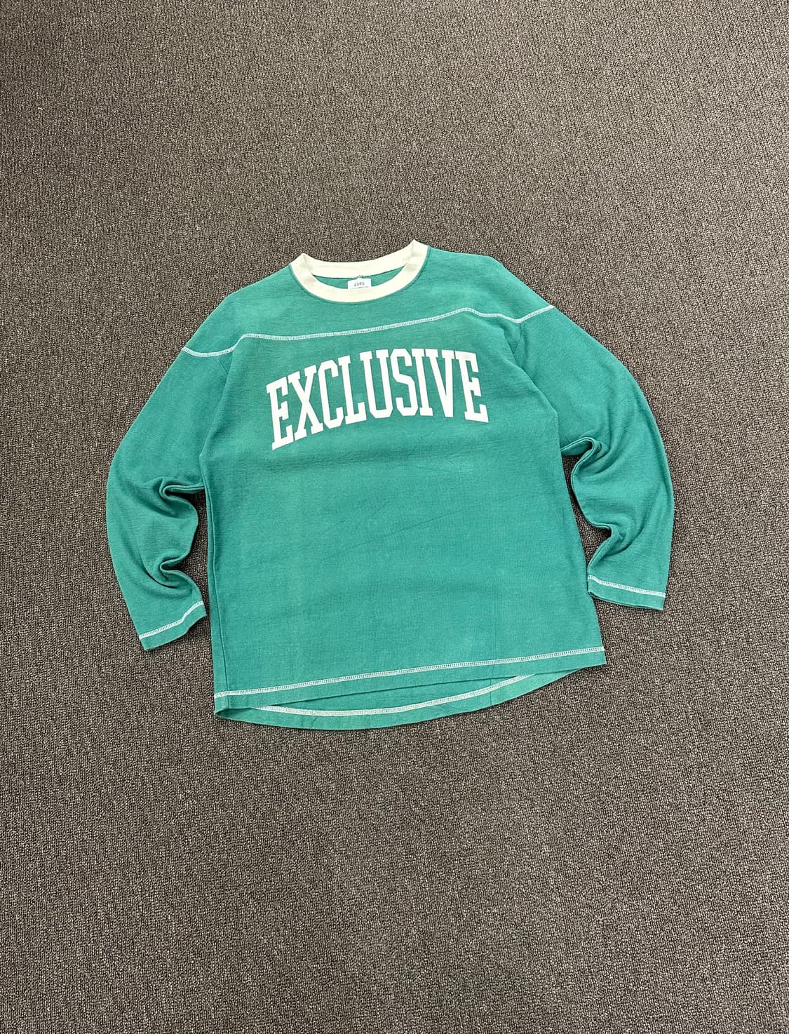 OS)Coen vintage 빅로고 그린 스웻셔츠 상품이미지1