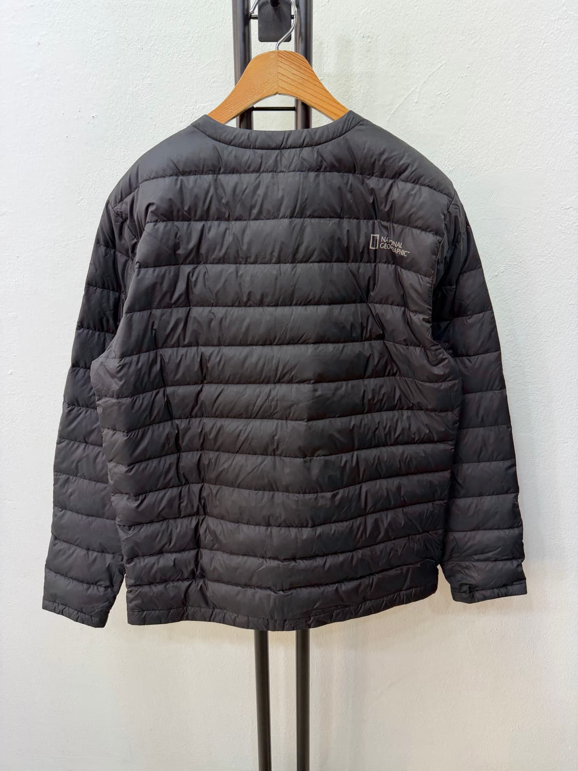 정품) 내셔널지오그래픽 남성 블랙 경량 패딩 100 상품이미지4