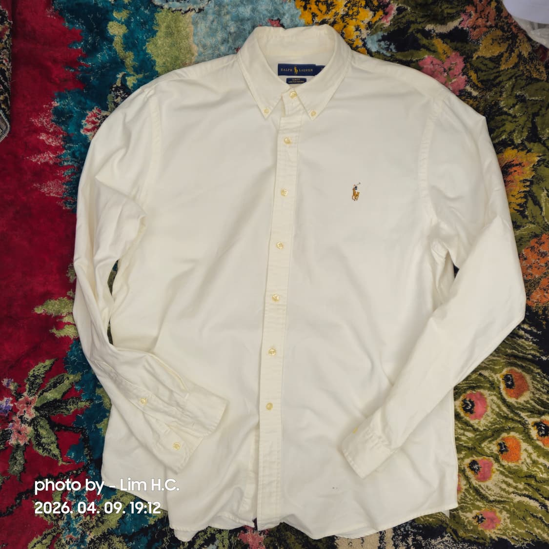 폴로  화이트 옥스포드 남방 2XL 상품이미지1