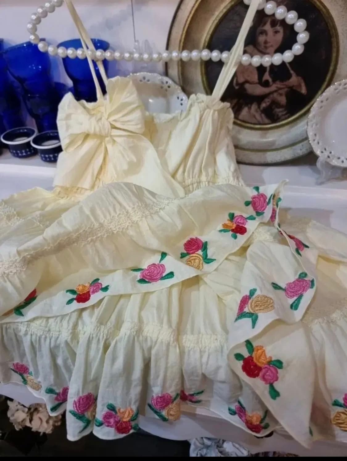 리즈리사(Liz Lisa) 플라워 자수 샤링 튜닉 상품이미지4