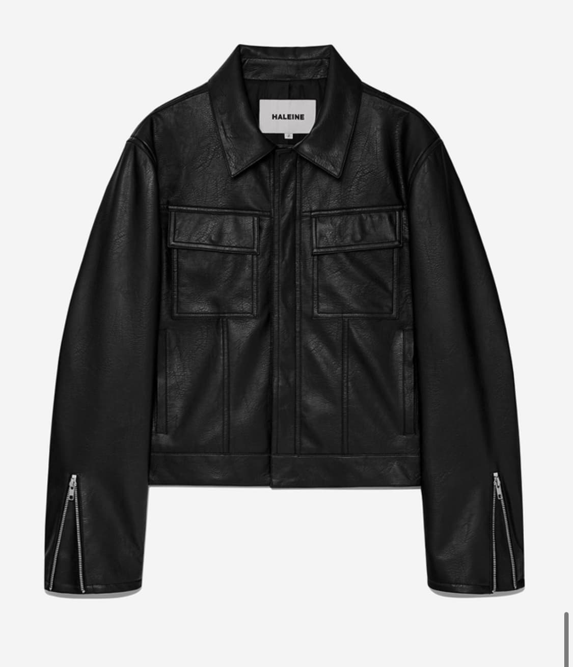 알렌느 레더 트러커 블랙 2사이즈 새제품 상품이미지1