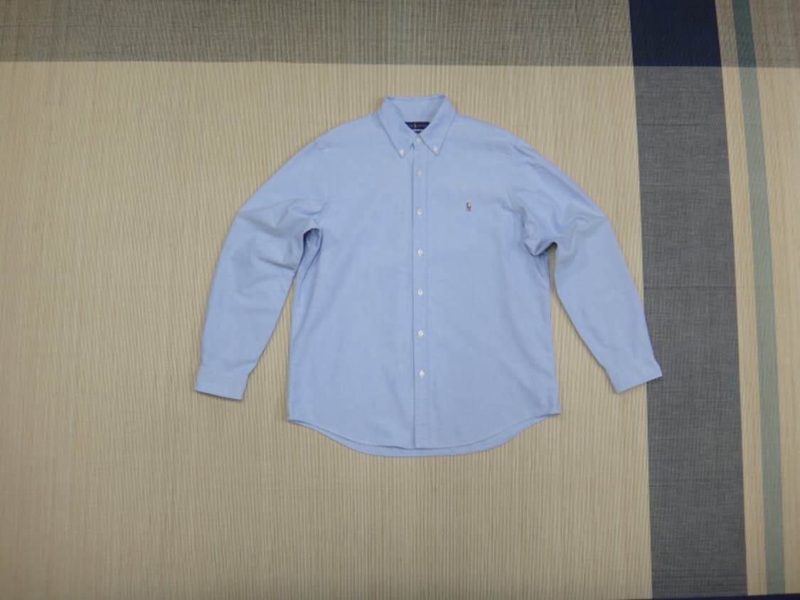 (2XL) 폴로랄프로렌 옥스포드 남성 솔리드 면 셔츠 상품이미지1