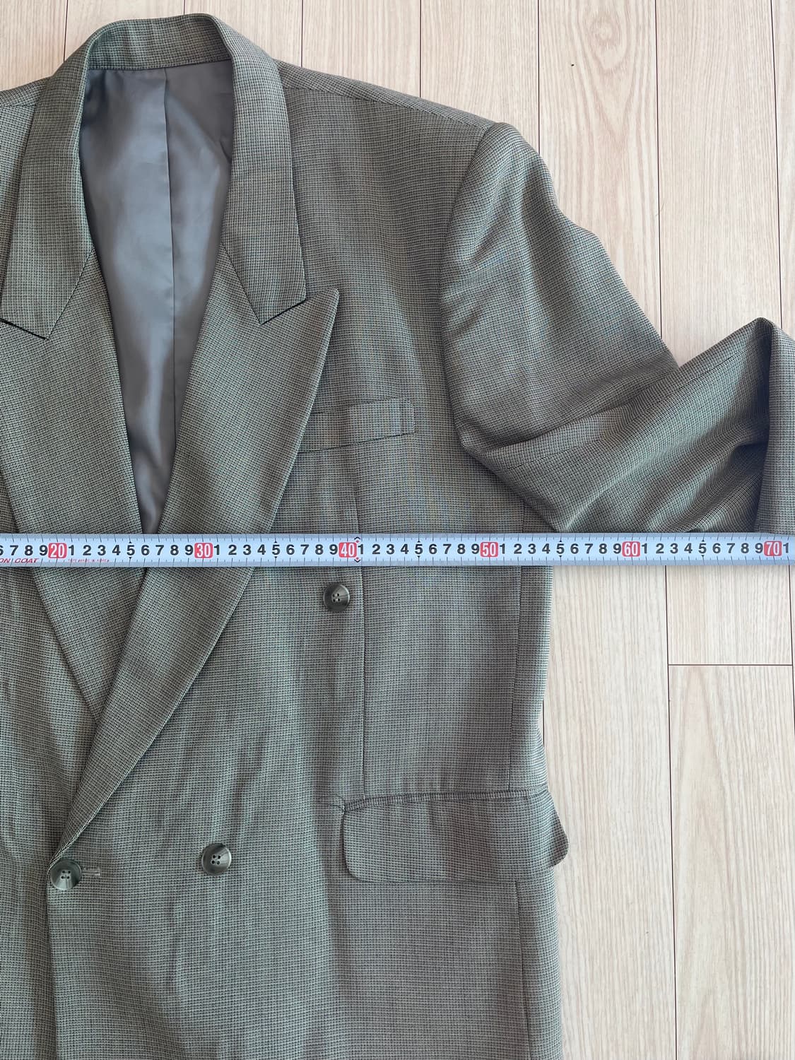 빈티지 체크 블레이져 상품이미지6