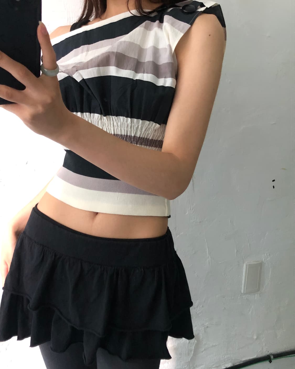 Agnès b. 아네스베 스트라이프 패턴 셋업 상품이미지4