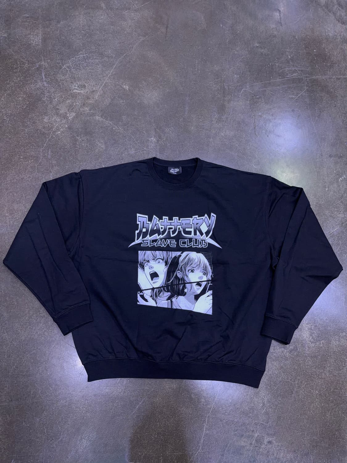 엑스트라오디너리 B.S.C 애니메이션 크루넥 블랙 XL 상품이미지4