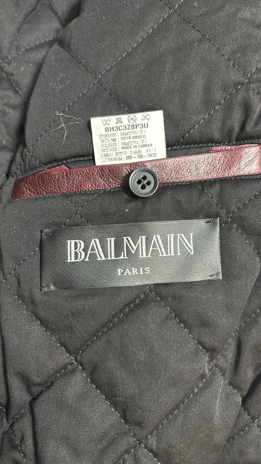 발망 램스킨 버건디 라이더자켓  상품이미지5