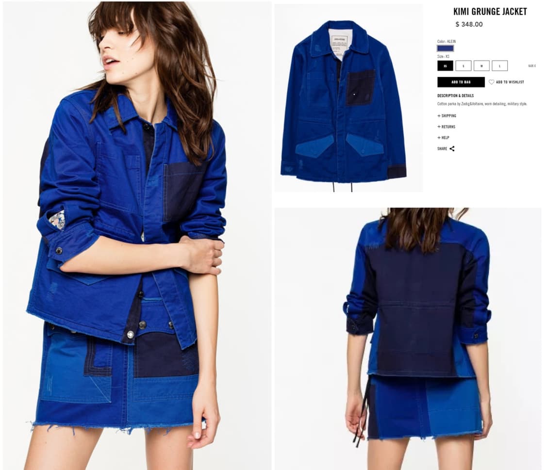 Zadig&Voltaire 쟈딕앤볼테르 여성 야상 자켓 상품이미지1