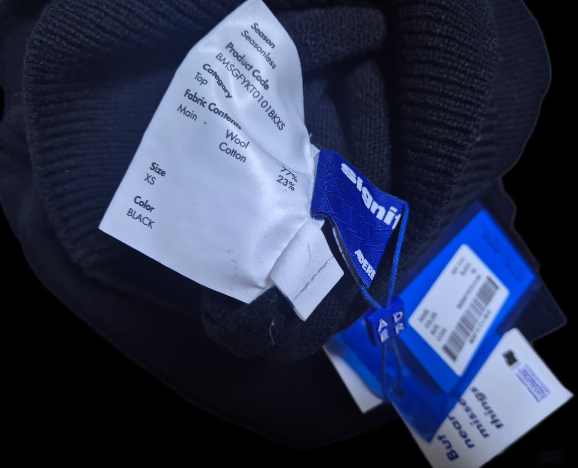 (새상품) 아더에러 시그니피컨트 TRS 태그 니트 상품이미지5