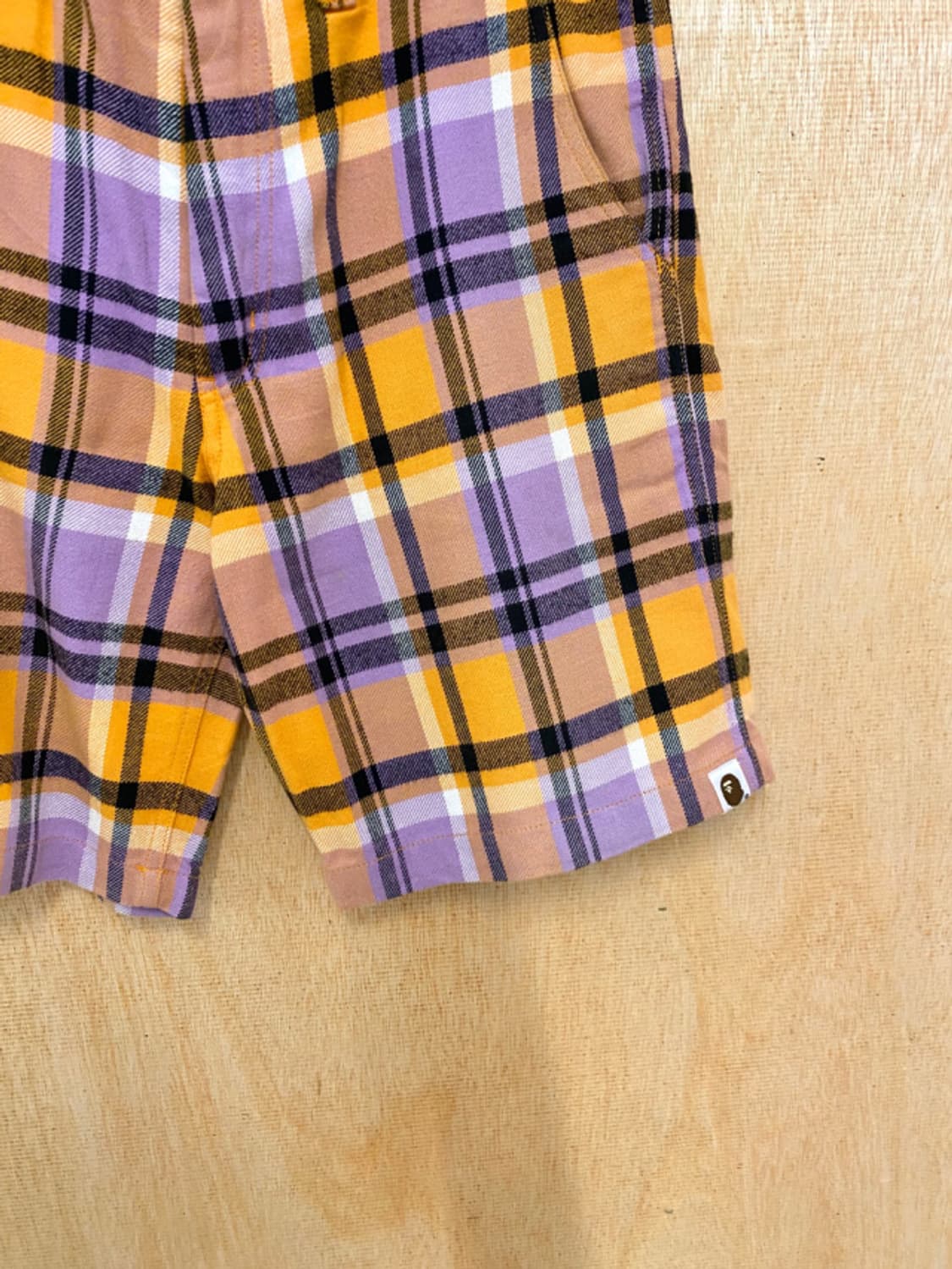 BAPE check half pants 베이프 체크 반바지 상품이미지5