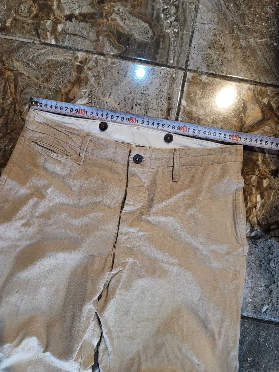 웨어하우스 베이지 신치백 워크팬츠 상품이미지4