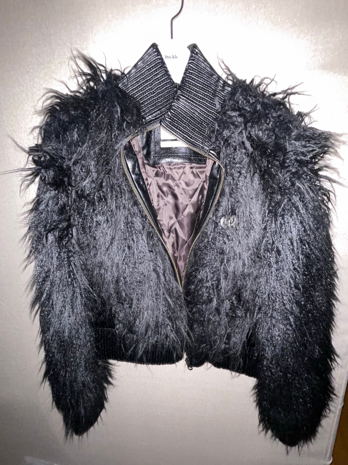 스컬프터 몽골리안 쉬어링 퍼자켓 블랙 S 상품이미지2