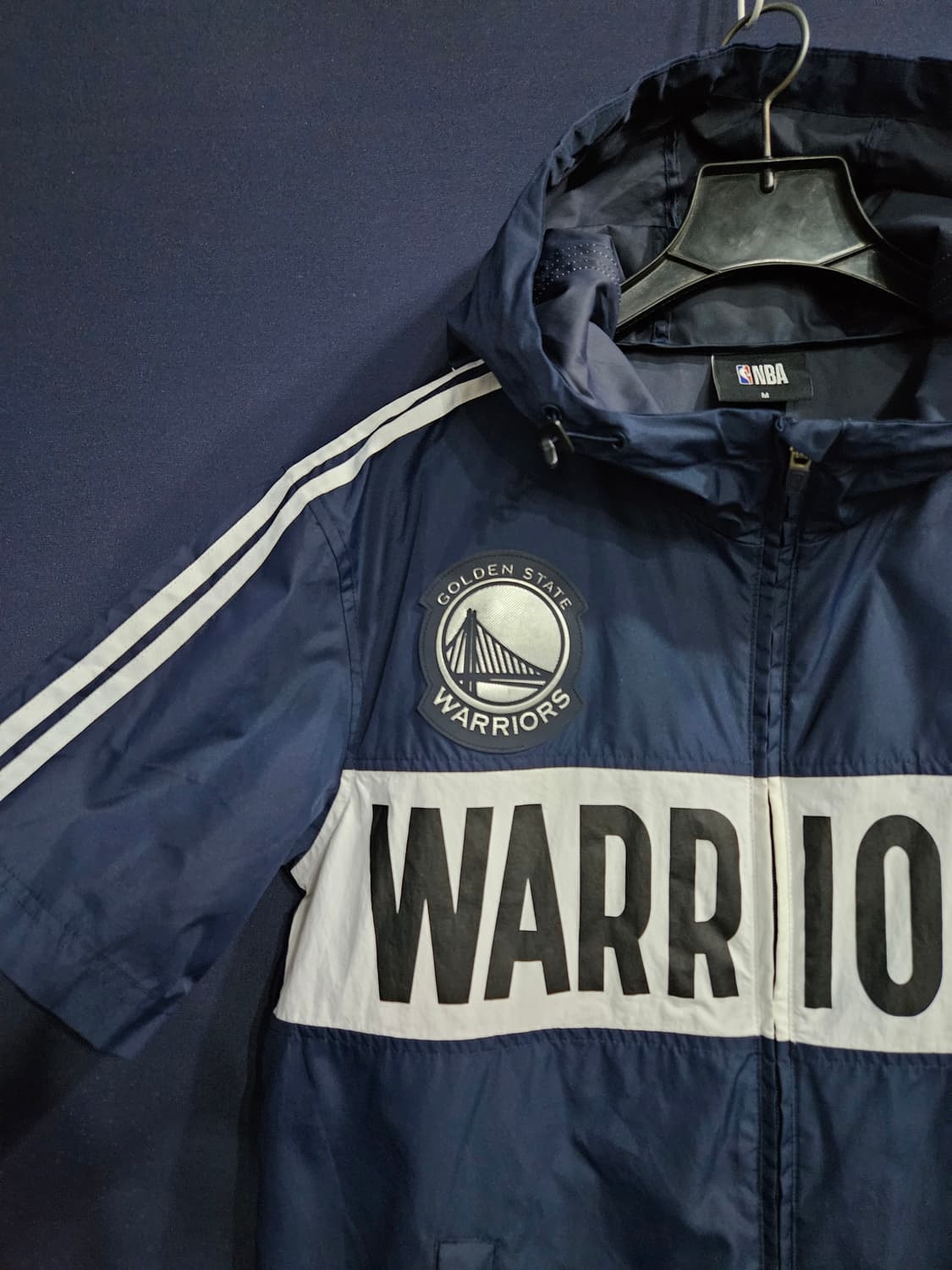 NBA 네이비 남성 95 후드 바람막이 반팔 집업자켓  상품이미지4